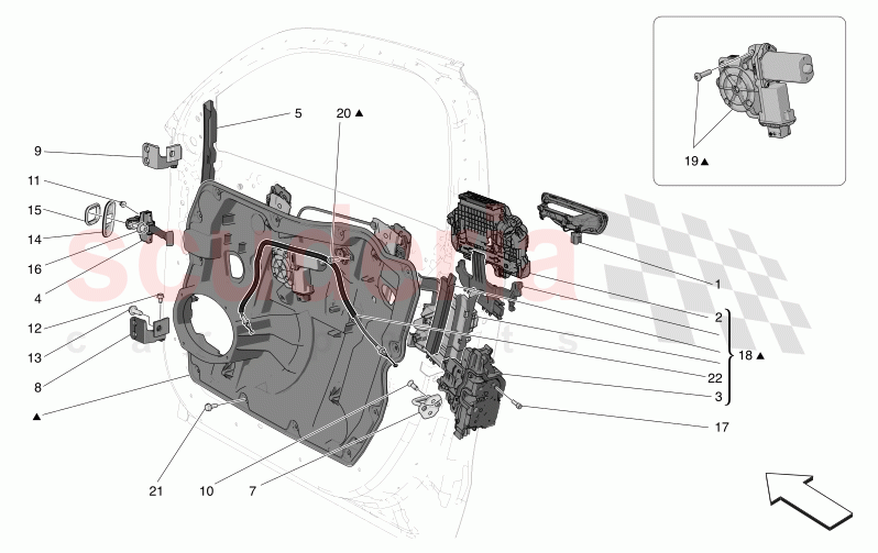 FRONT DOORS: MECHANISMS of Maserati Maserati Grecale GT Automatic 2.0 T4 4WD 250HP MHEV