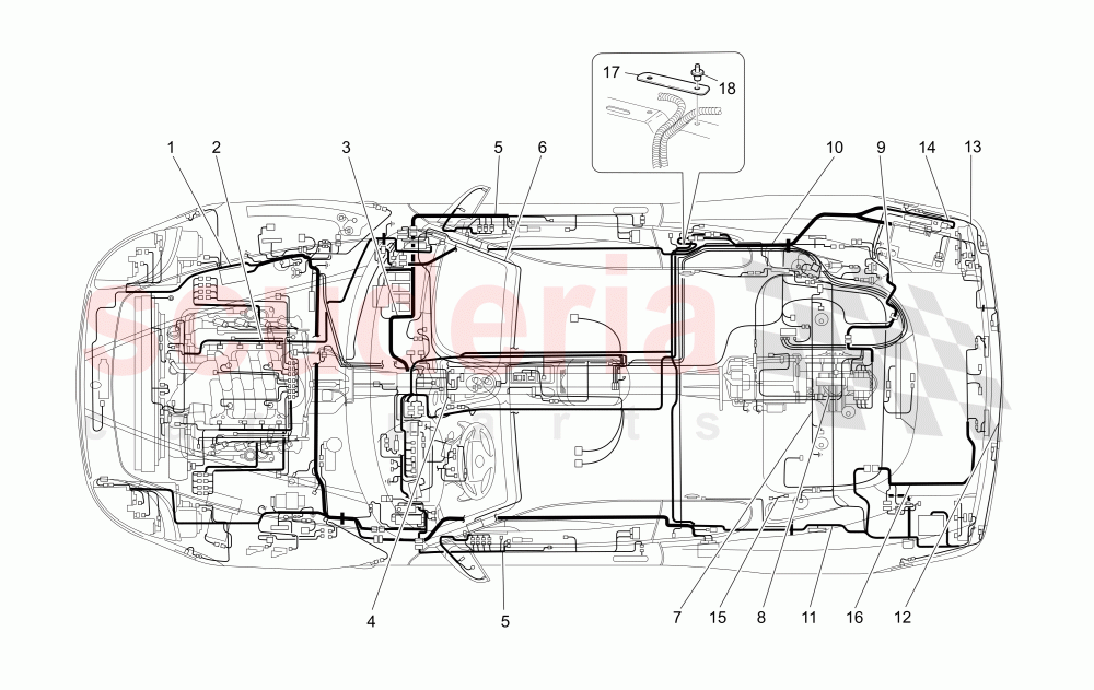 MAIN WIRING of Maserati Maserati 4200 Coupe (2005-2007) CC