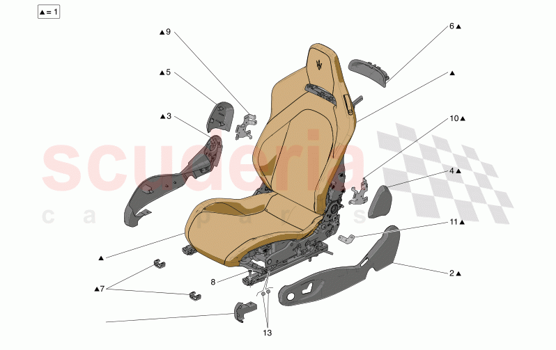 SEATS: TRIM PANELS of Maserati Maserati MC20 Leggenda Automatic 3.0 BT V6 2WD 630HP
