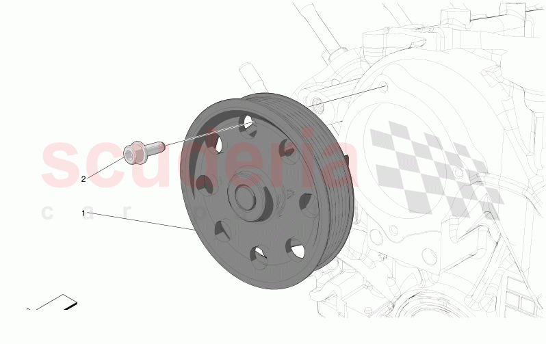 COOLING SYSTEM: WATER PUMP of Maserati Maserati MC20 Icona Automatic 3.0 BT V6 2WD 630HP