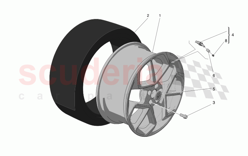 WHEELS AND TYRES of Maserati Maserati MC20 Automatic 3.0 BT V6 2WD 630HP