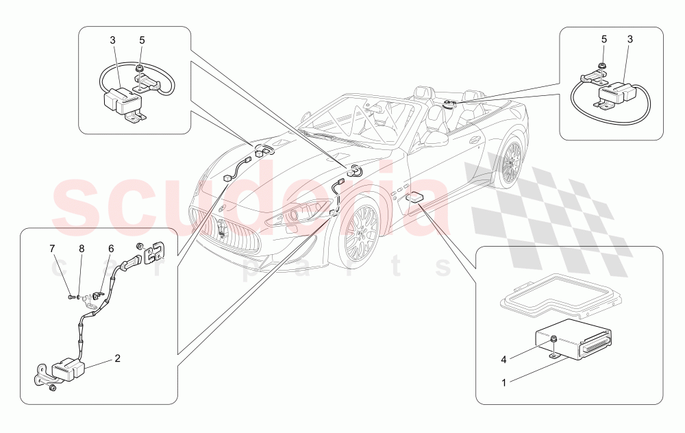 ELECTRONIC CONTROL (SUSPENSION) of Maserati Maserati GranCabrio (2016+) MC Centennial
