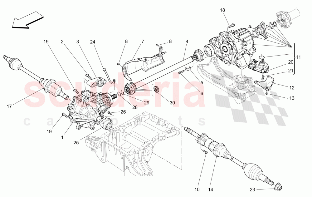 FRONT WHEELS TRANSMISSION of Maserati Maserati Levante (2017+) S