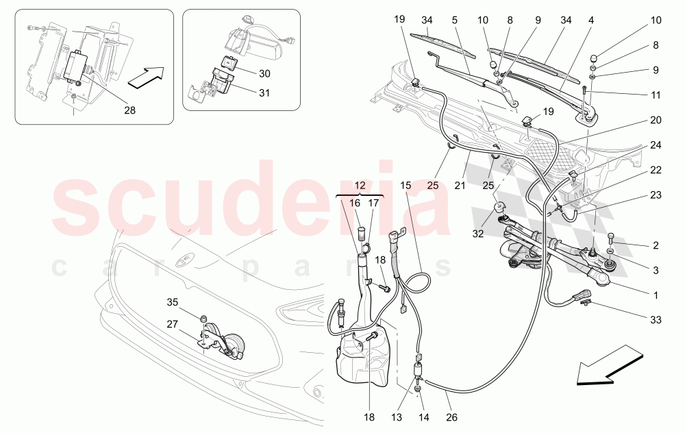 EXTERNAL VEHICLE DEVICES of Maserati Maserati GranCabrio (2016+) MC