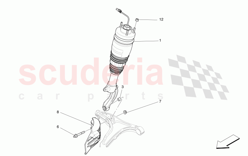 FRONT SHOCK ABSORBER DEVICES of Maserati Maserati Levante Modena S Automatic 3.0 BT V6 4WD 430HP