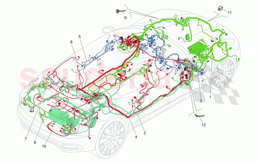 MAIN WIRING of Maserati Maserati GranTurismo (2008-2010) S