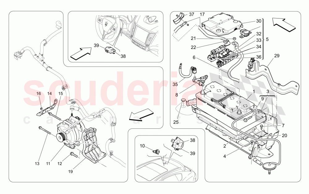 ENERGY GENERATION AND ACCUMULATION of Maserati Maserati Levante (2017+) Diesel