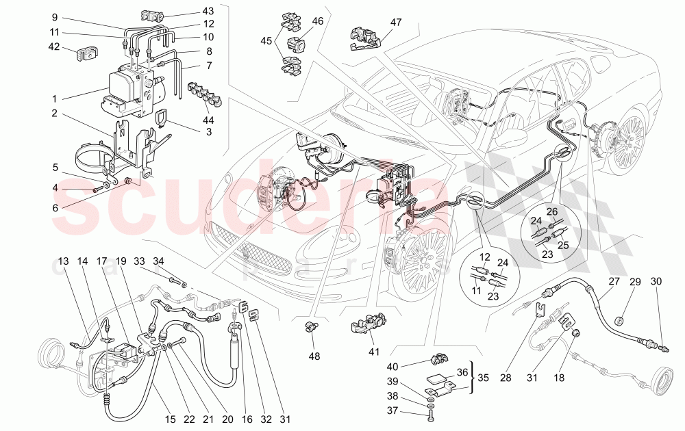 BRAKING SYSTEM of Maserati Maserati 4200 Coupe (2002-2004) CC