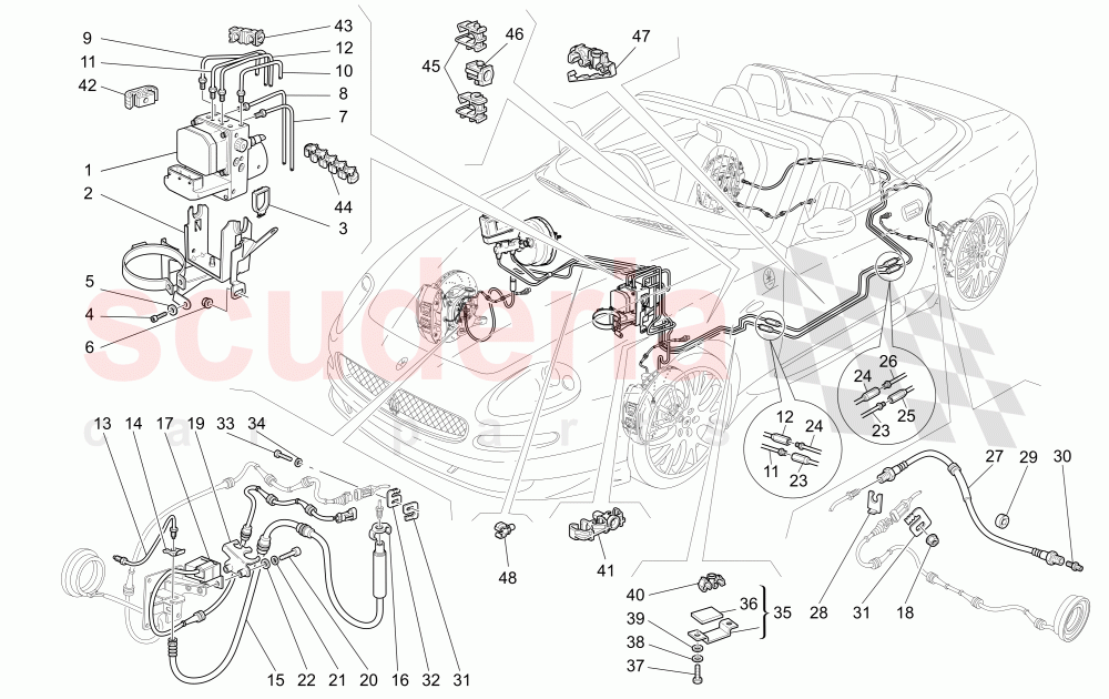 BRAKING SYSTEM (Available with: "Spyder 90th Anniversary" Version) of Maserati Maserati 4200 Spyder (2005-2007) CC