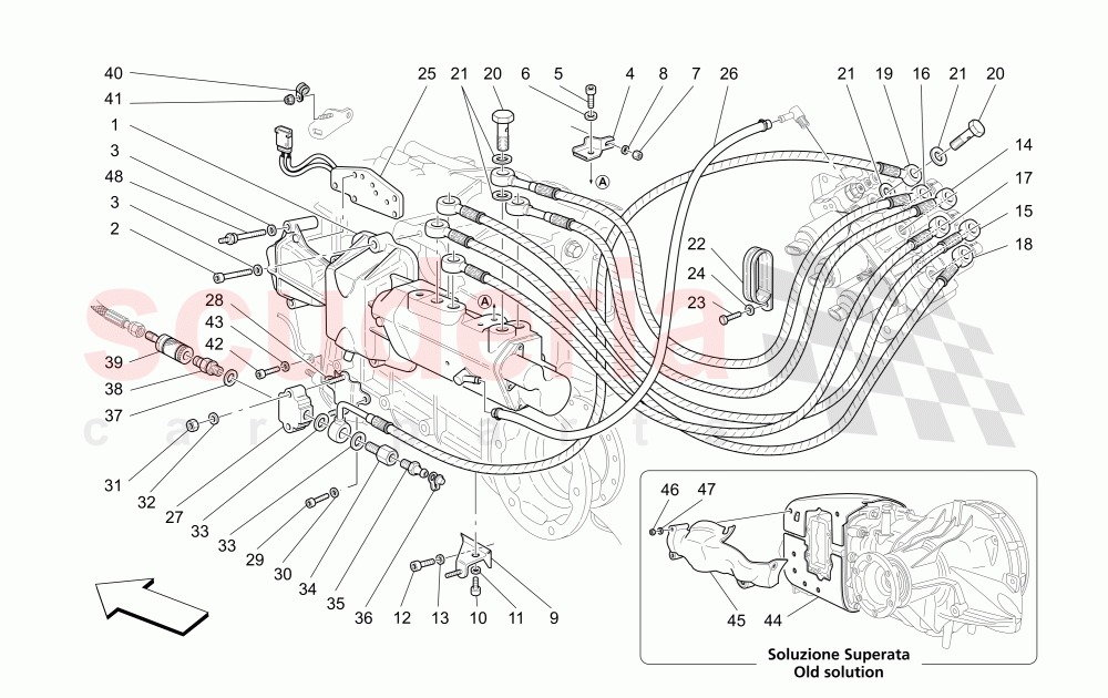 F1 CLUTCH HYDRAULIC CONTROL (Valid for F1) of Maserati Maserati 4200 Coupe (2005-2007) CC