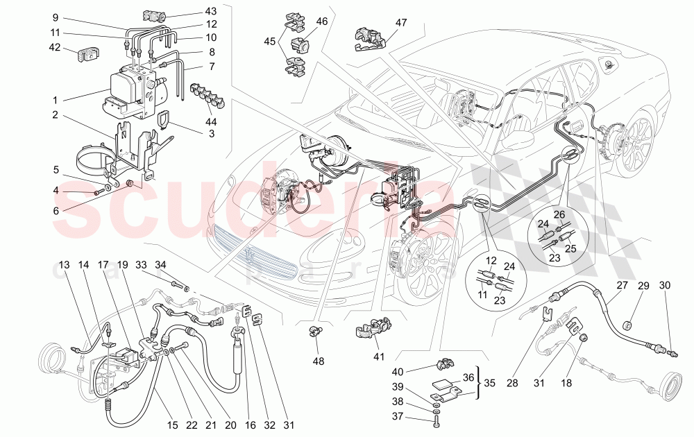BRAKING SYSTEM of Maserati Maserati 4200 Coupe (2005-2007) CC