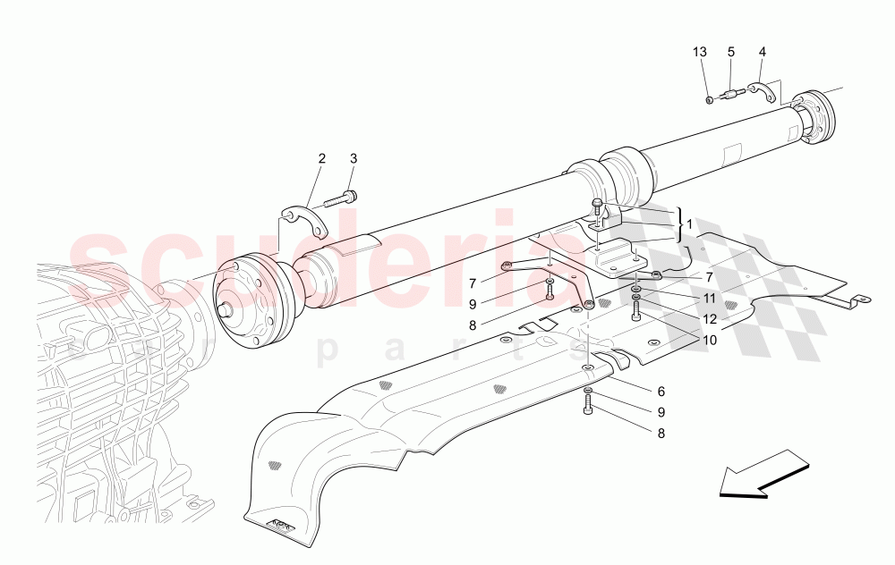 TRANSMISSION SHAFT of Maserati Maserati GranCabrio (2017+) Special Edition