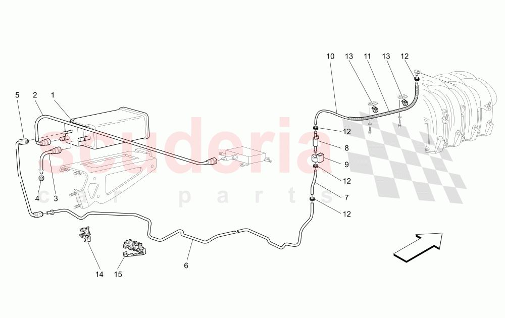 ANTIEVAPORATION SYSTEM of Maserati Maserati 4200 Coupe (2005-2007) CC