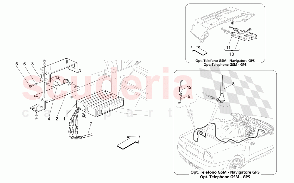 IT SYSTEM (Available with: "Spyder 90th Anniversary" Version) of Maserati Maserati 4200 Spyder (2005-2007) CC
