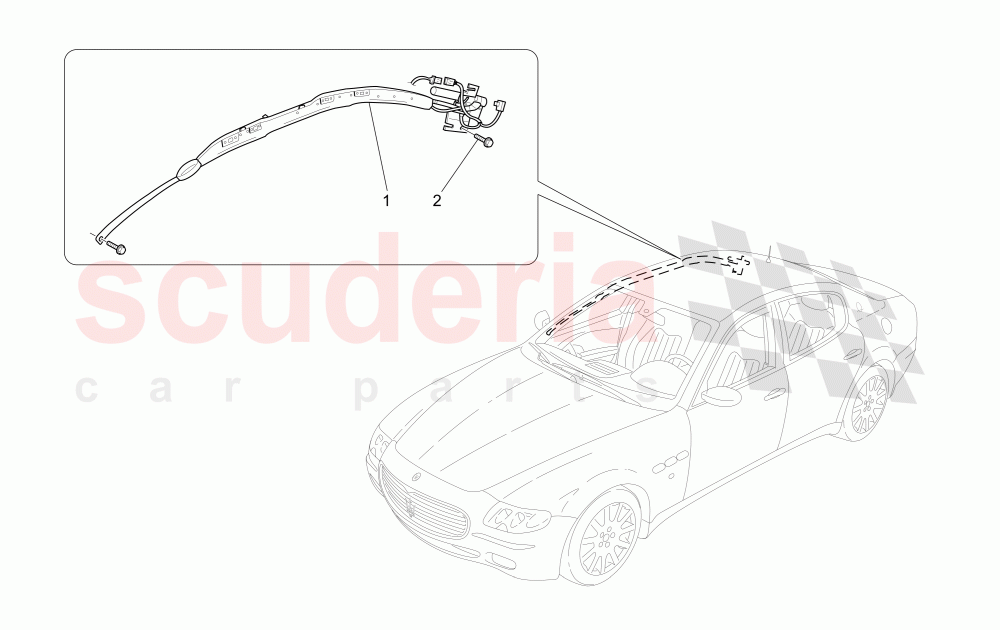 WINDOW BAG SYSTEM of Maserati Maserati Quattroporte (2008-2012) 4.2