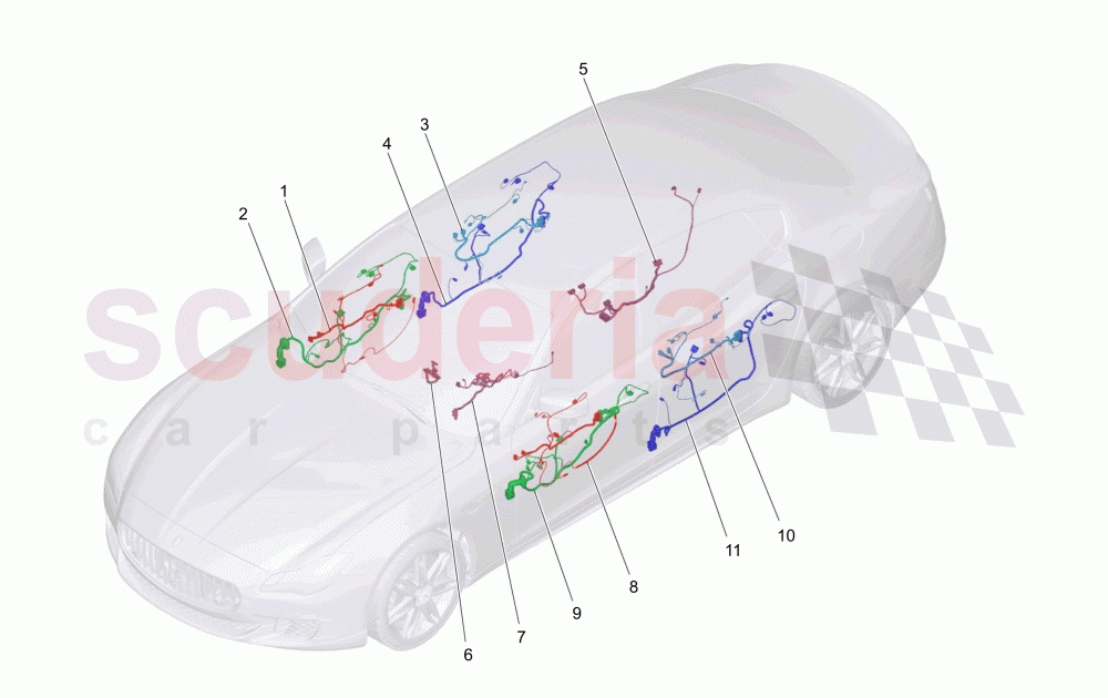 MAIN WIRING of Maserati Maserati Quattroporte (2013+) GTS