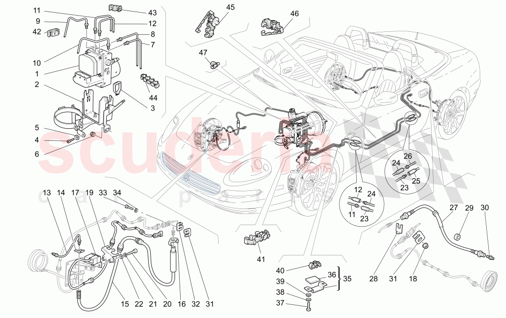 BRAKING SYSTEM of Maserati Maserati 4200 Spyder (2005-2007) CC