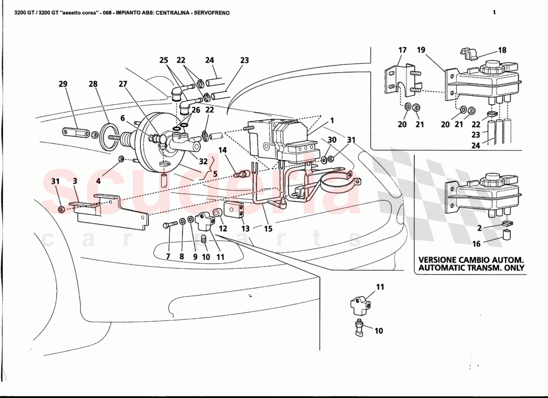 ABS SYSTEM: CONTROL UNIT - BRAKE BOOSTER of Maserati Maserati 3200 GT / Assetto Corsa