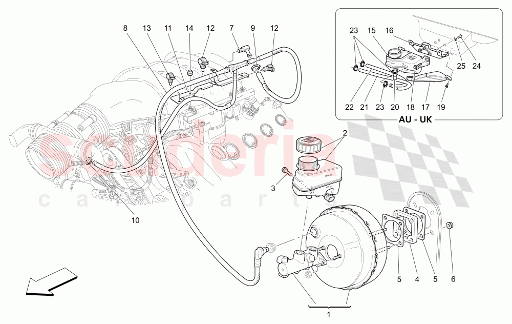 BRAKE SERVO SYSTEM of Maserati Maserati Quattroporte (2009-2012) Sport GTS