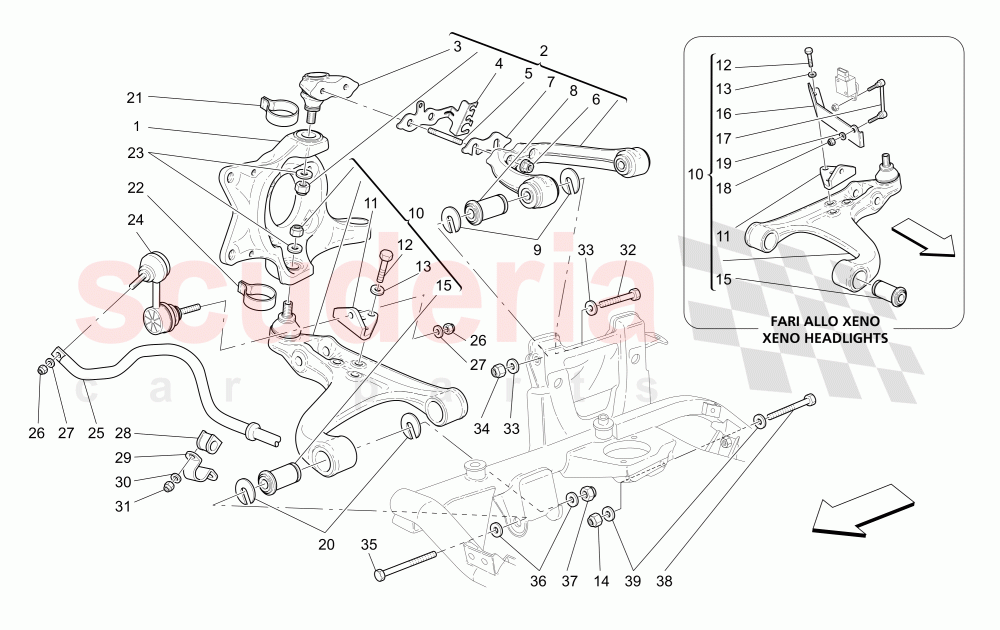 FRONT SUSPENSION of Maserati Maserati 4200 Coupe (2005-2007) CC