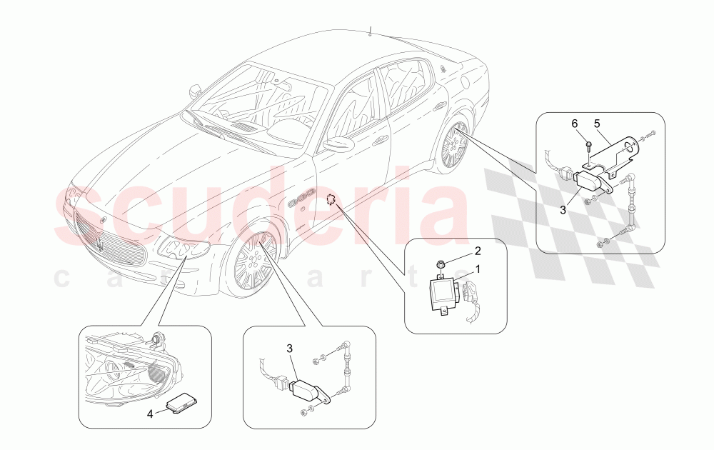 LIGHTING SYSTEM CONTROL of Maserati Maserati Quattroporte (2003-2007) Auto