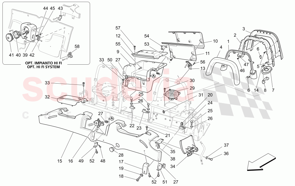 INNER TRIMS of Maserati Maserati 4200 Spyder (2005-2007) GT