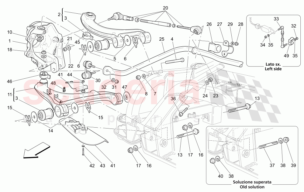 REAR SUSPENSION of Maserati Maserati GranTurismo (2017+) Special Edition Auto