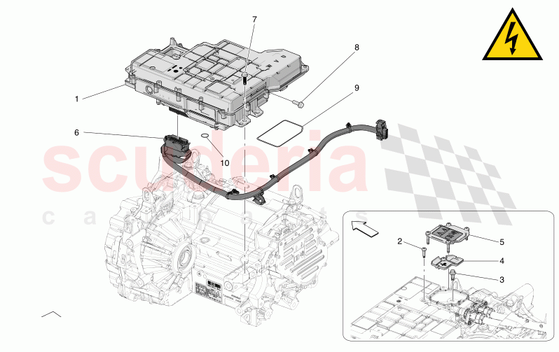 REAR ELECTRIC AXLE - INVERTER of Maserati Maserati Grecale Folgore Automatic 4WD BEV 400 kW