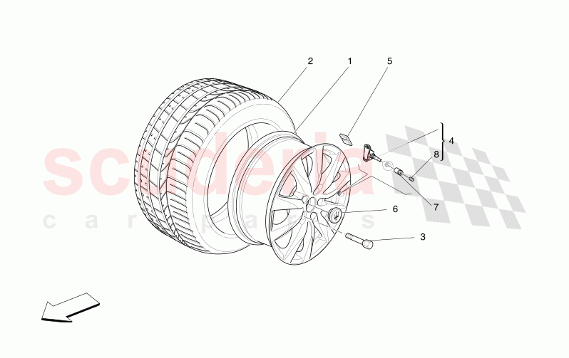 WHEELS AND TYRES of Maserati Maserati Levante Modena Automatic 3.0 BT V6 4WD 350HP