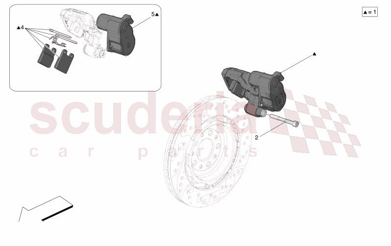 PARKING BRAKE of Maserati Maserati GranCabrio M189 TROFEO  AUTOMATIC 4WD 3.0 BT V6 550 HP
