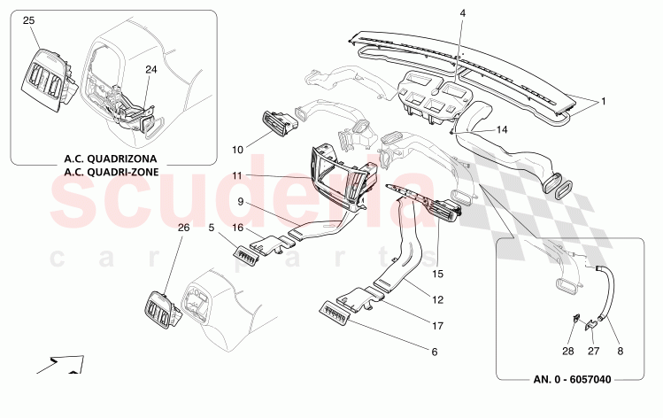 A/C UNIT: DIFFUSION of Maserati Maserati Levante Modena S Automatic 3.0 BT V6 4WD 430HP