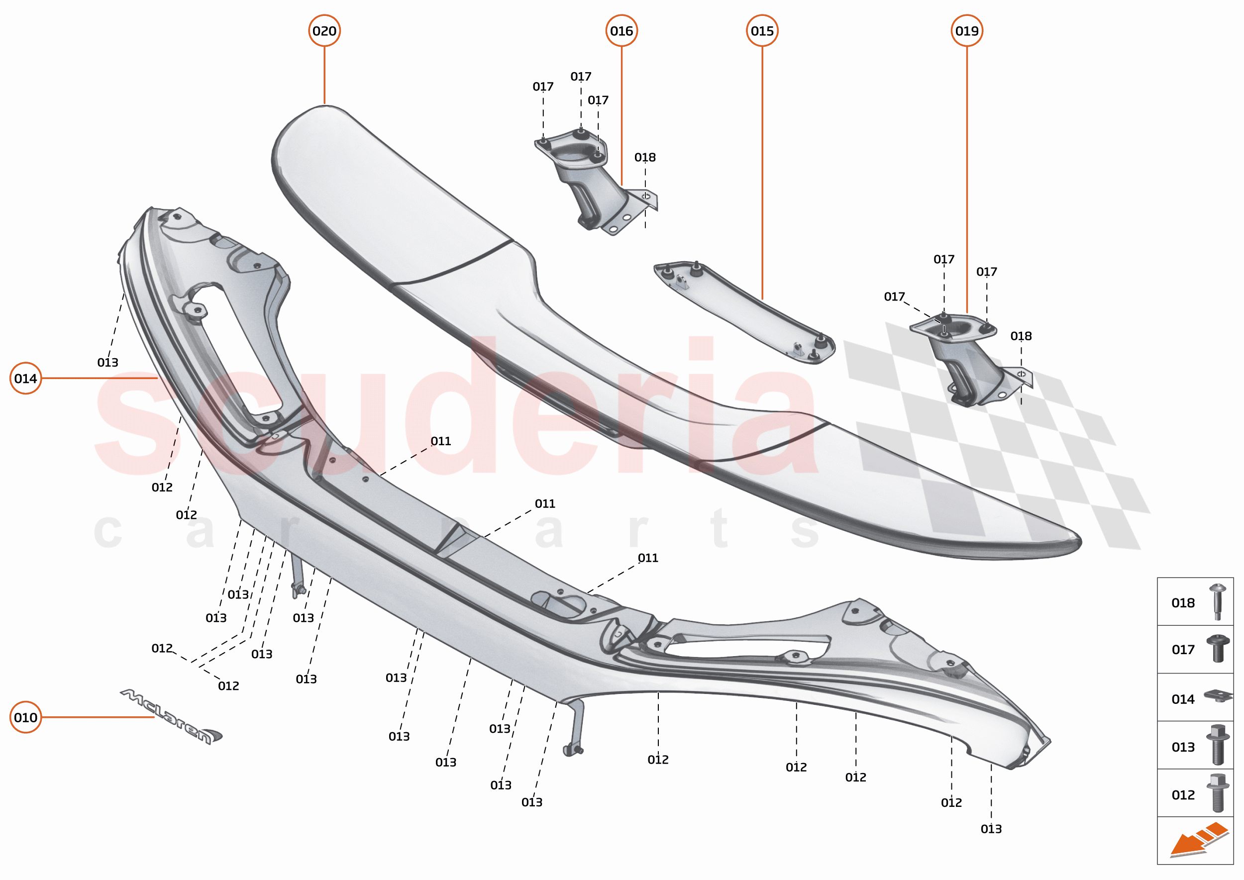 10 - EXTERIOR ORNAMENTATION - 10.5 - REAR TRIM of McLaren McLaren 600LT Spider