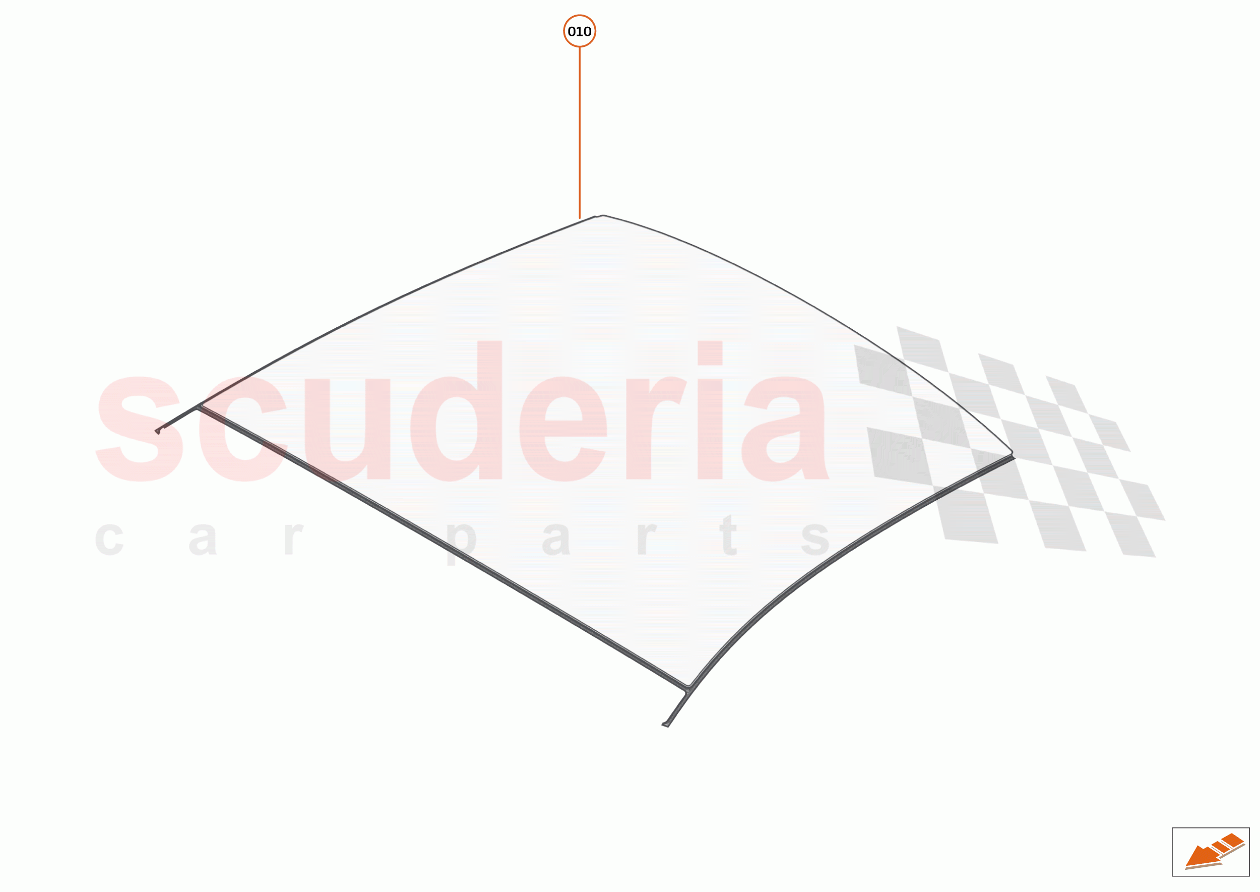 12 - GLAZING BODY - 12.2 - GLAZED ROOF - FIXED of McLaren McLaren GT