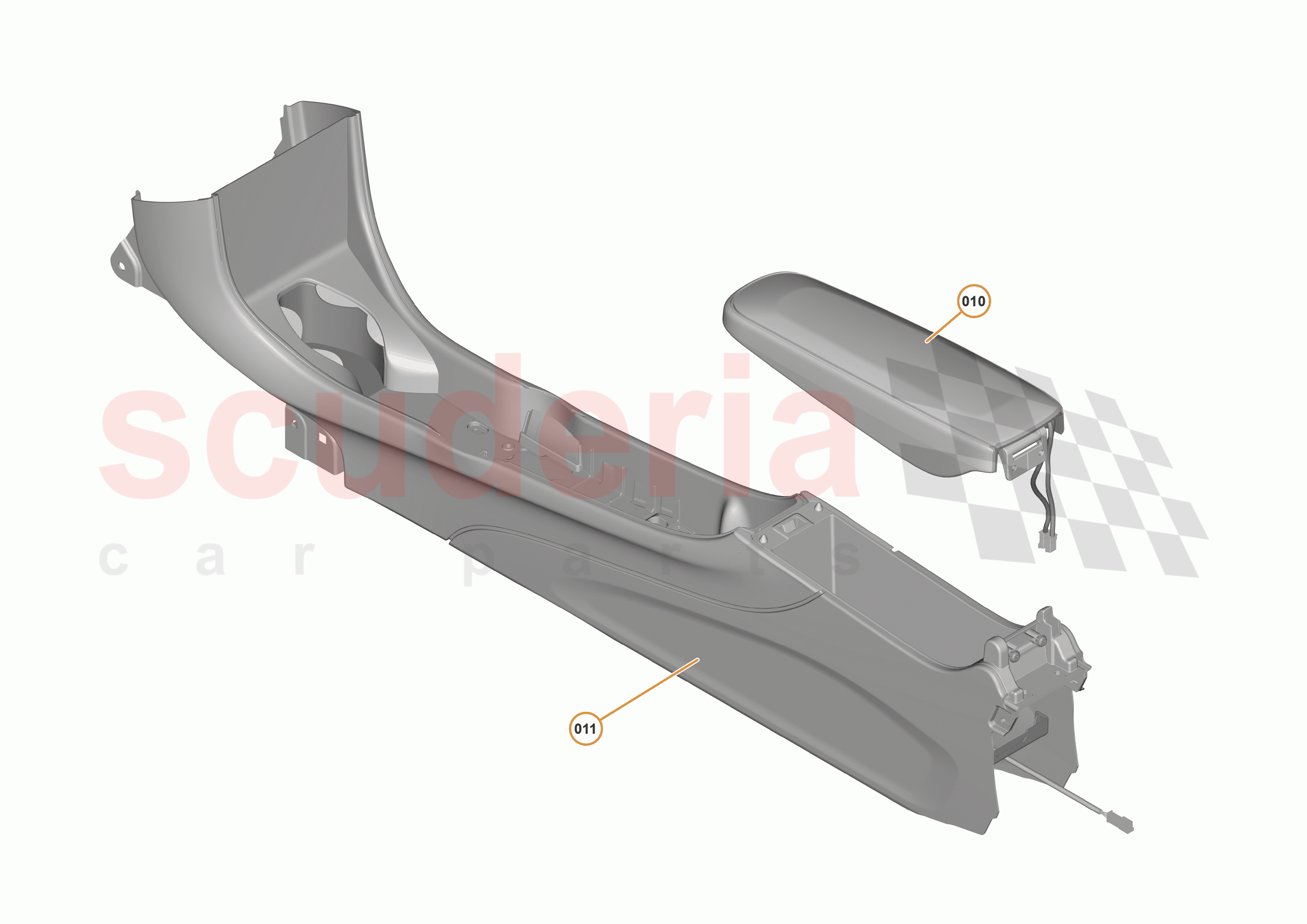 47 - INTERIOR SYSTEMS - 47.7 - TUNNEL CONSOLE ASSEMBLY of McLaren McLaren 570GT
