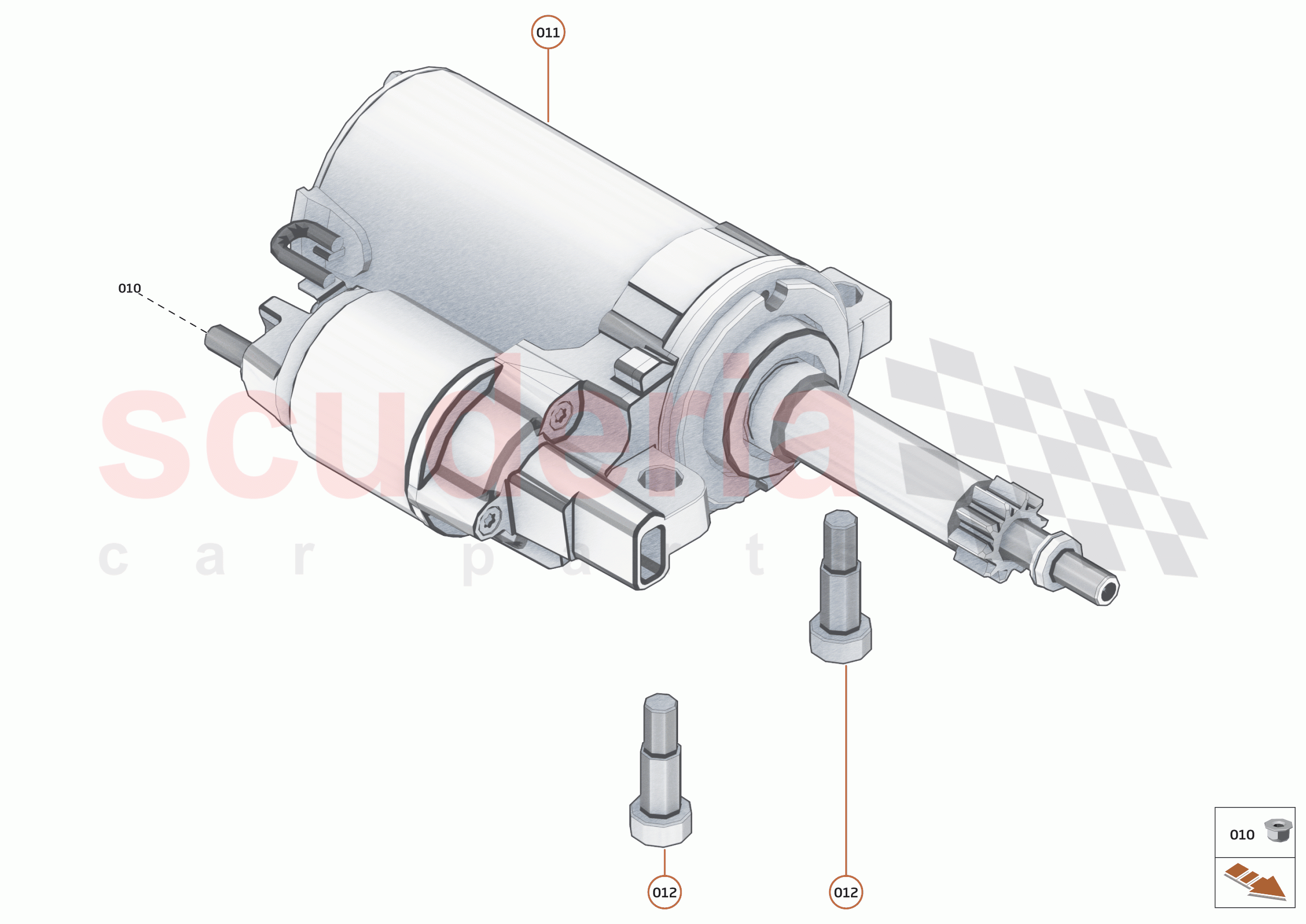 25 - ENGINE ANCILLIARIES - 25.1 - STARTER MOTOR of McLaren McLaren Senna