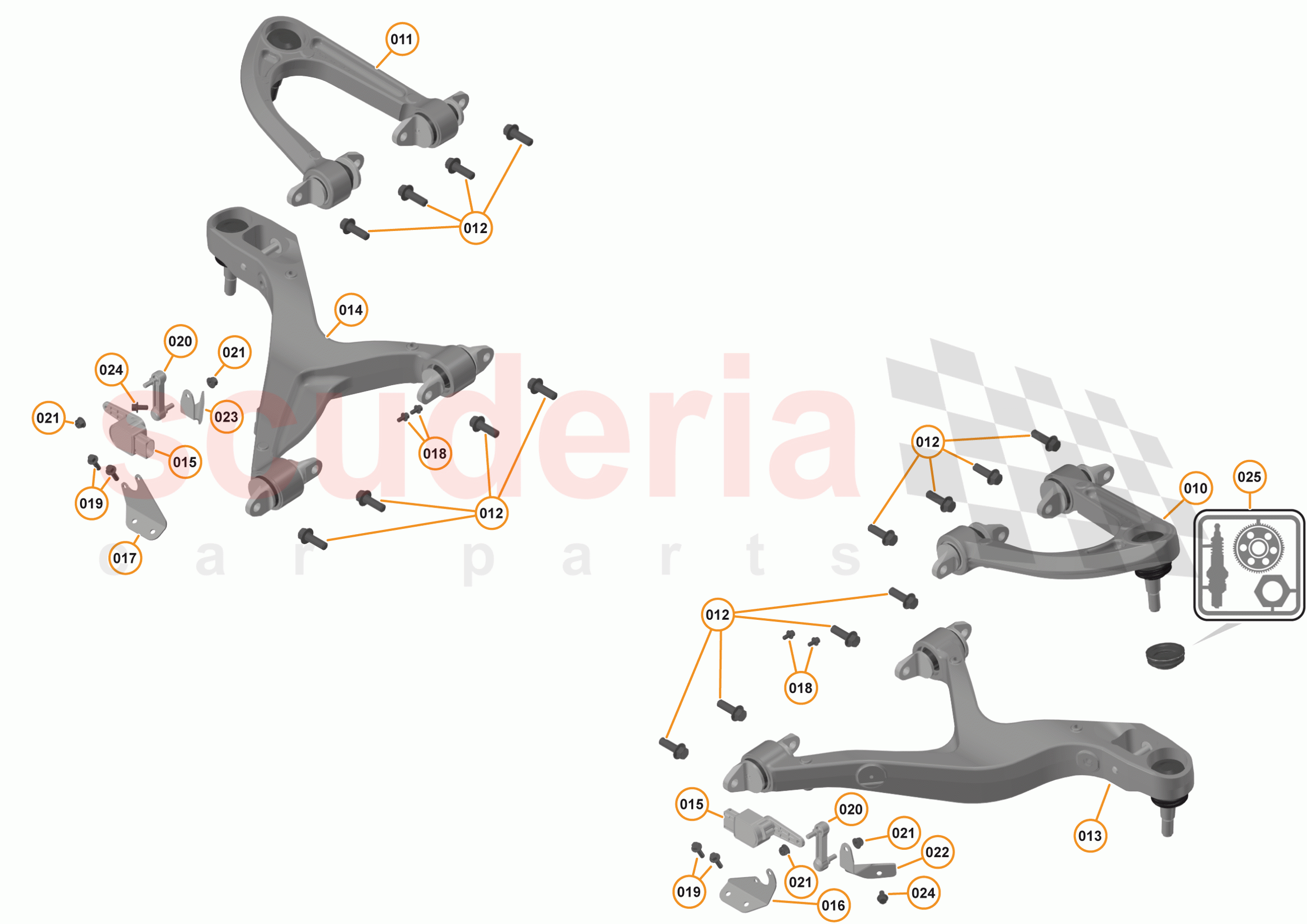 16 - SUSPENSION - FRONT - 16.3 - TRANSVERSE LINKS FRONT of McLaren McLaren 570GT