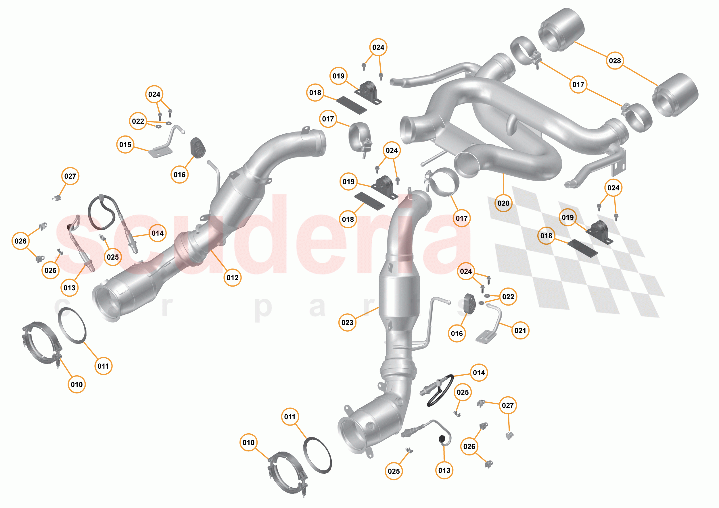 22 - H1 - EXHAUST SYSTEM - 22.1 - 01 - EXHAUST SYSTEM of McLaren McLaren 675LT Coupe