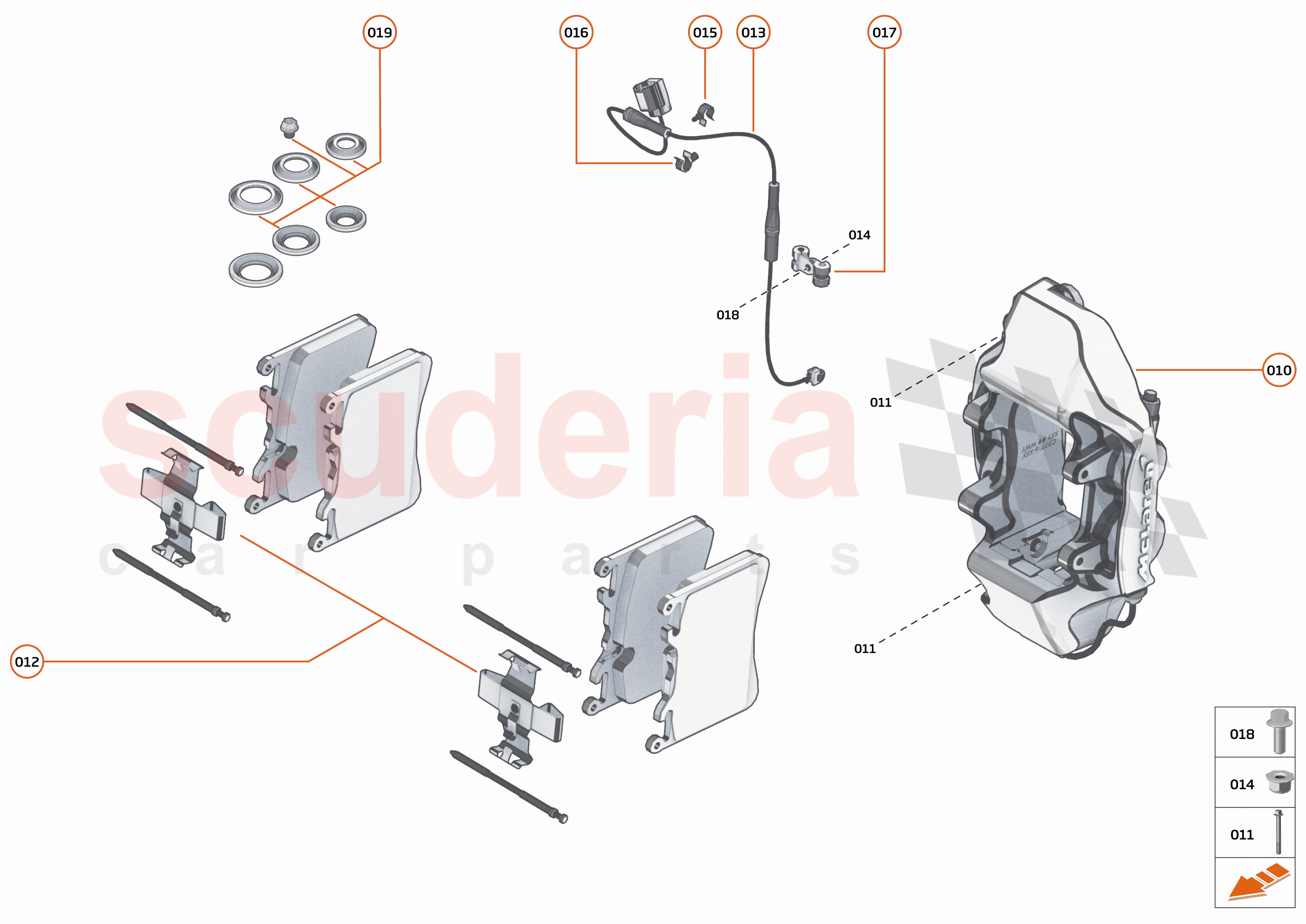 24 - BRAKES - REAR - 24.2 - BRAKE CALIPERS REAR of McLaren McLaren 765LT