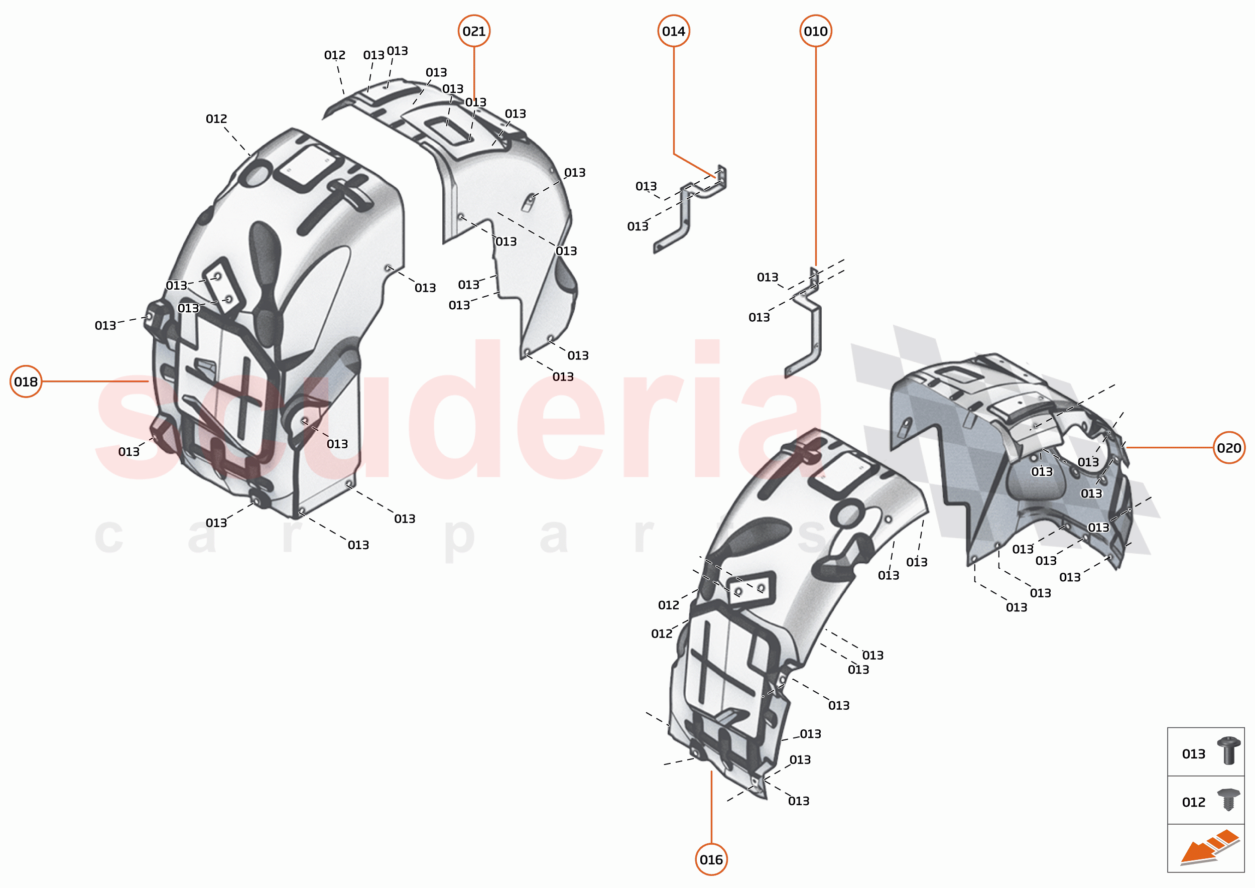 14 - LINERS AND NVH - 14.2 - REAR WHEELARCH LINERS of McLaren McLaren 600LT