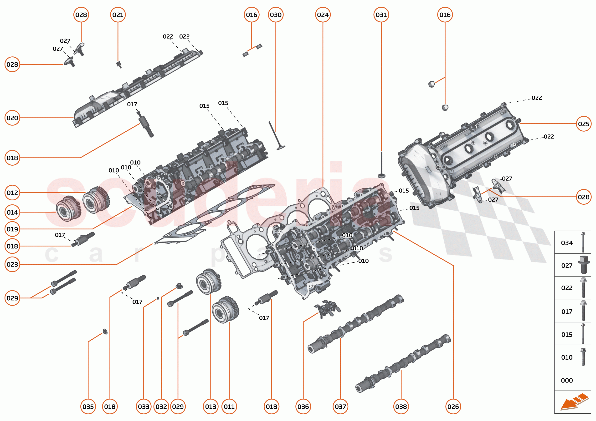 32 - ENGINE - 32.1 - CYLINDER HEAD & VALVE TRAIN of McLaren McLaren 620R