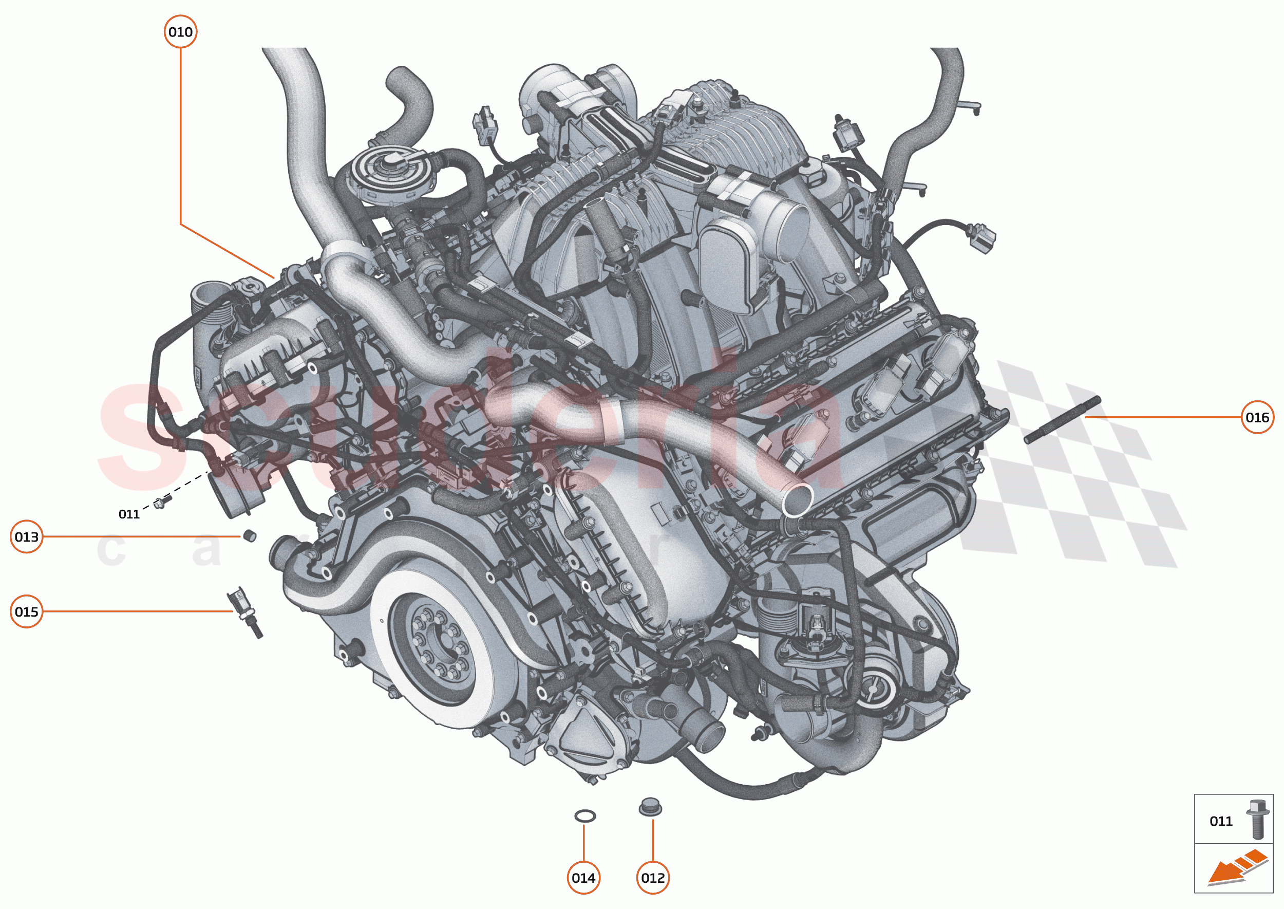 22 - ENGINE - 22.9 - POWER UNIT ASSEMBLY & CYLINDER BLOCK HARDWARE of McLaren McLaren Speedtail