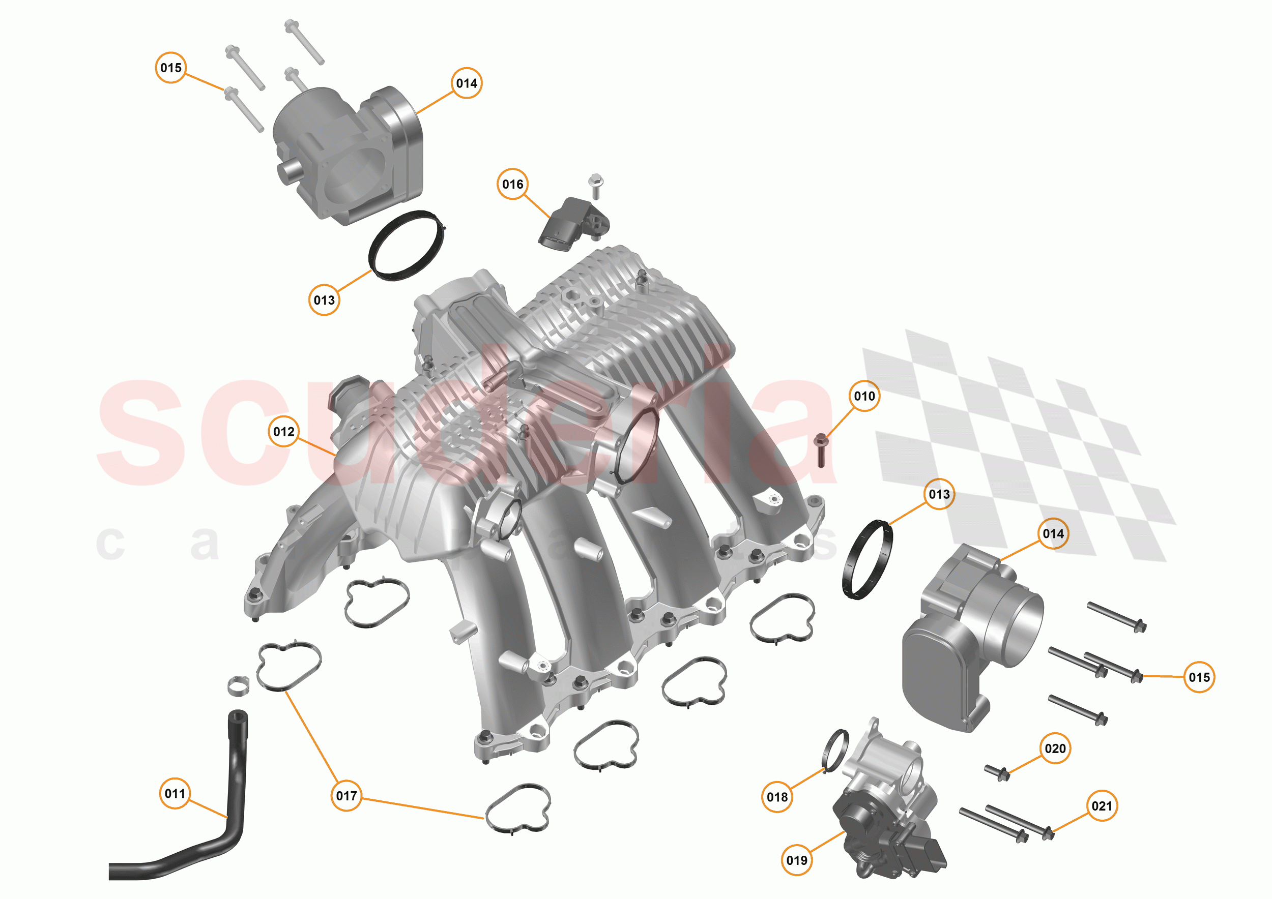16 - F1 - POWER UNIT - 16.8 - 01 - POWER UNIT - INLET MANIFOLD of McLaren McLaren 675LT Coupe