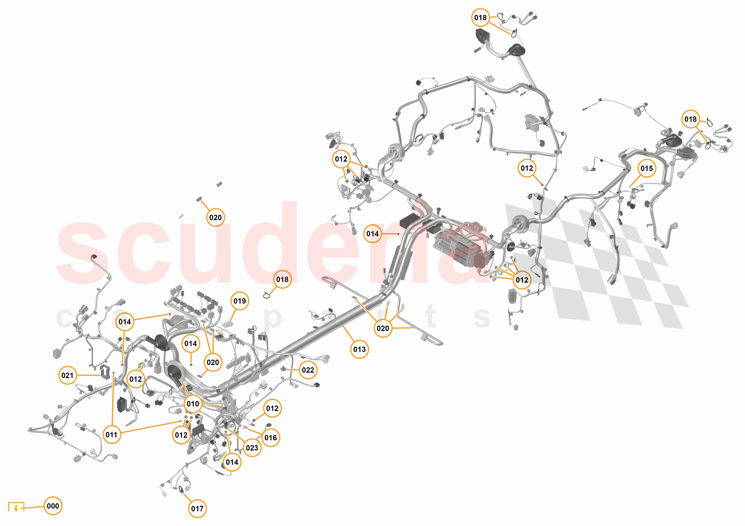 23 - M1 - ELECTRICAL DISTRIBUTION - 23.2 - 01 - ELECTRICAL DISTRIBUTION - MAIN HARNESS of McLaren McLaren 675LT Spider