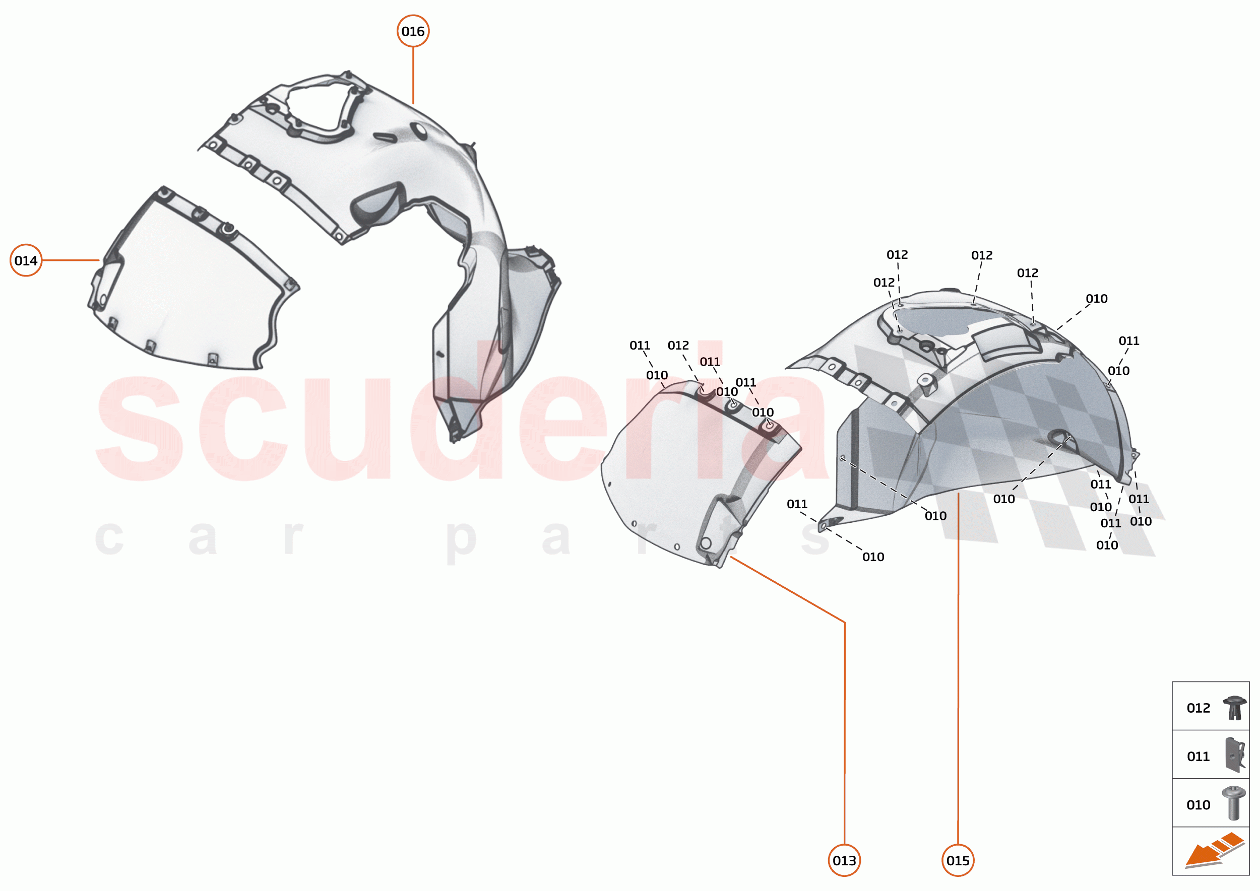 17 - LINERS AND NVH - 17.1 - FRONT WHEELARCH LINERS of McLaren McLaren Artura