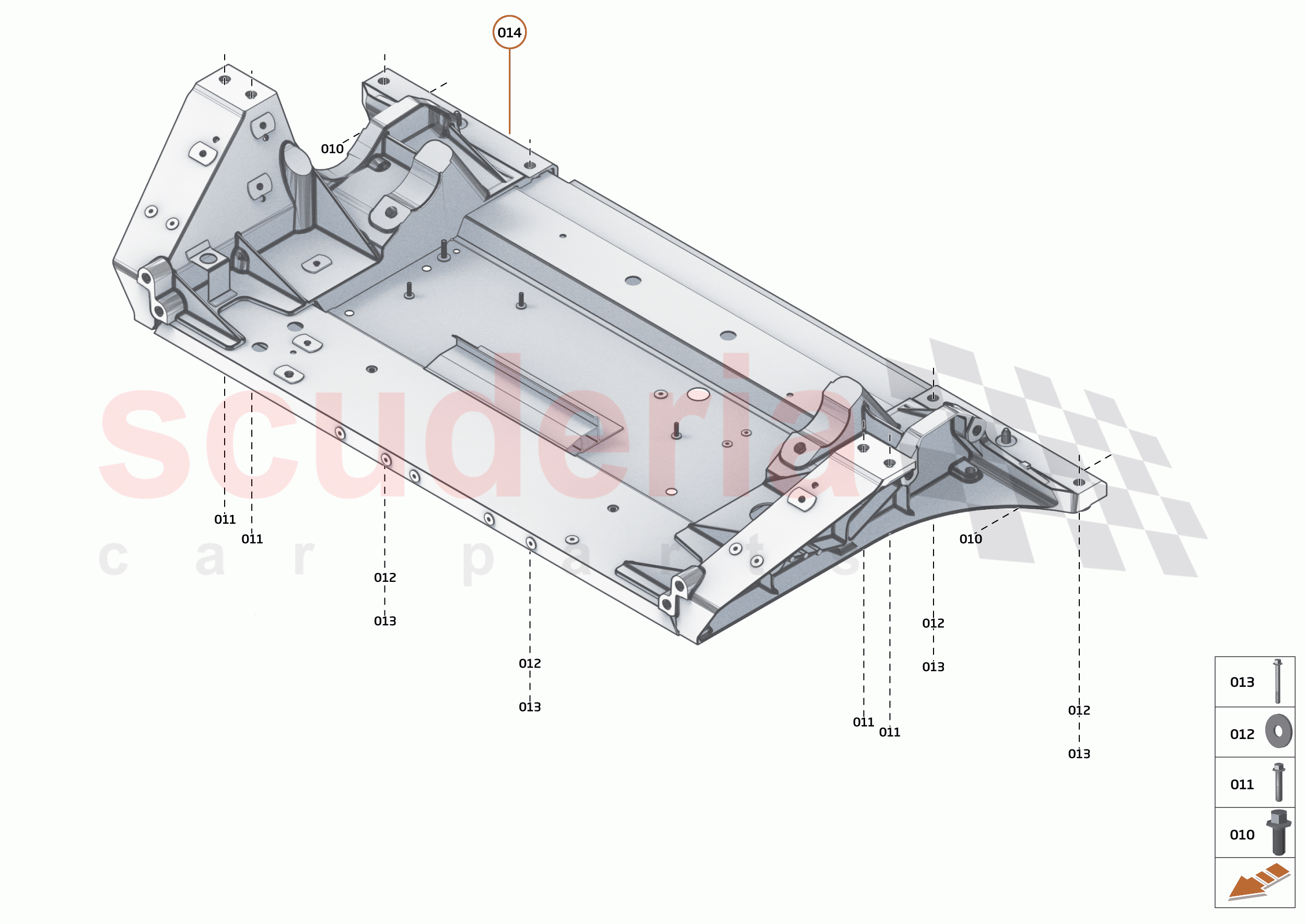 1 - FRONT STRUCTURES - 1.2 - FRONT SUBFRAME of McLaren McLaren GT