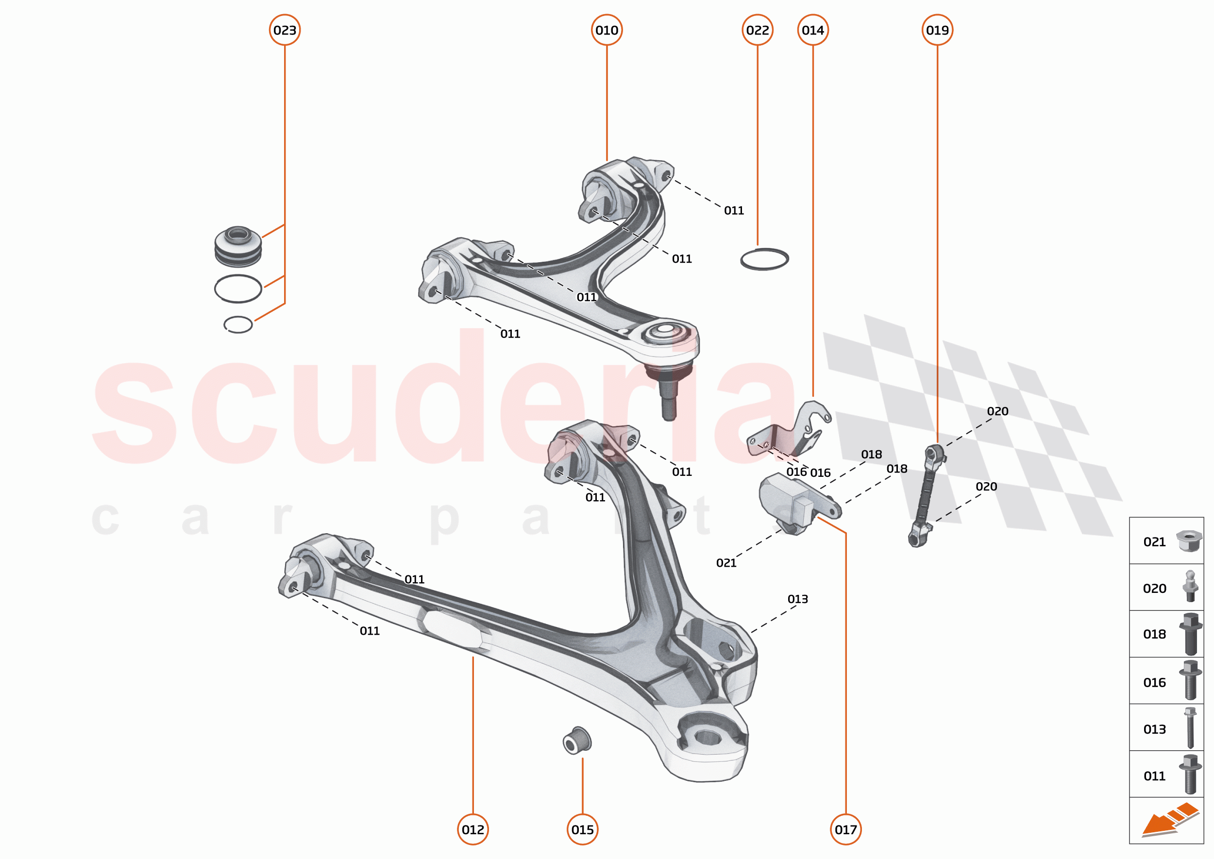 19 - SUSPENSION - REAR - 19.3 - TRANSVERSE LINKS REAR of McLaren McLaren 765LT