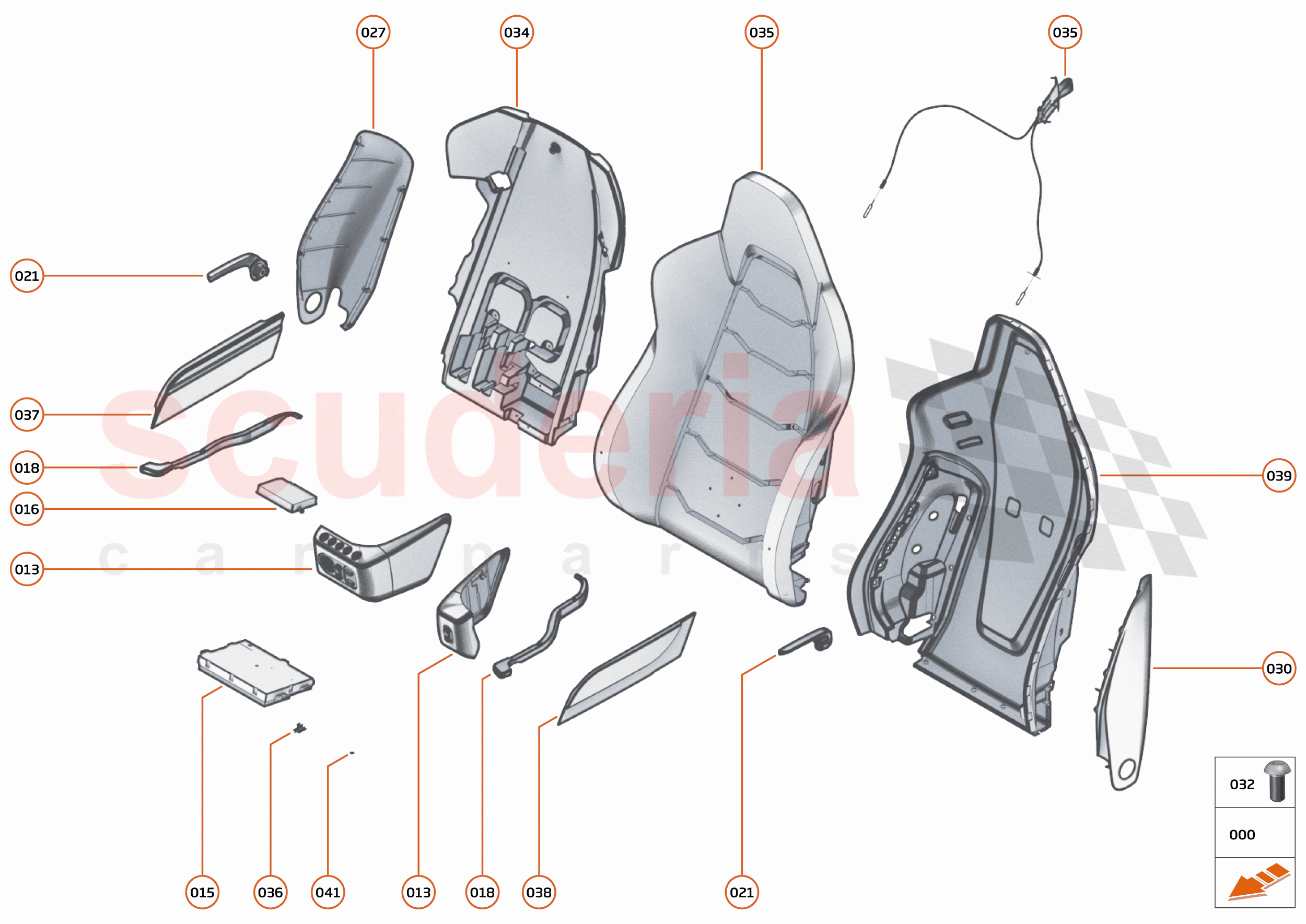 29 - N3 - SEAT ASSEMBLY - 29.1 - 01 - SEAT ASSEMBLY - MISC of McLaren McLaren 650S Coupe
