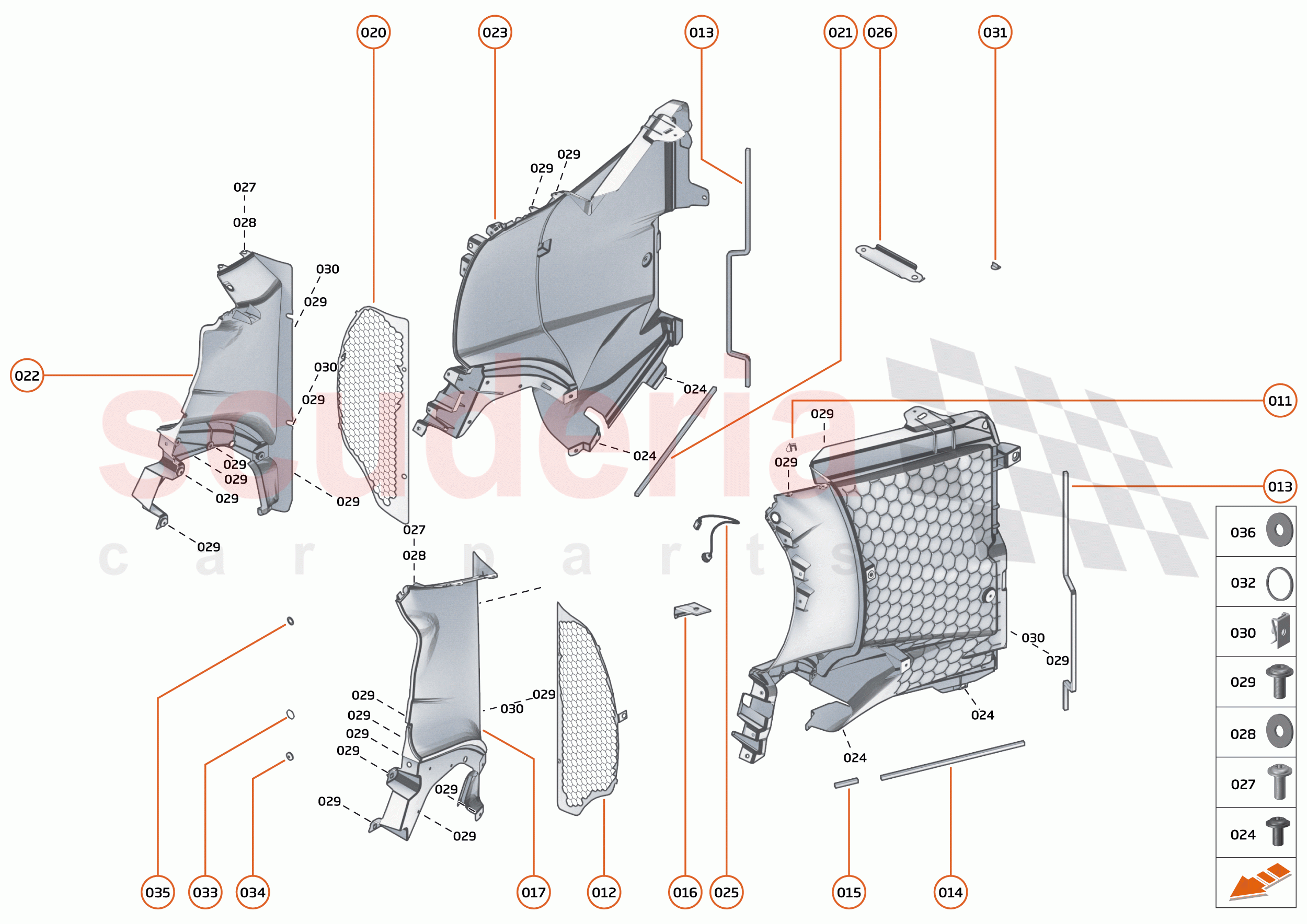14 - DUCTS, VENTS AND FLOORS - 14.2 - SIDE DUCTS AND VENTS of McLaren McLaren 765LT