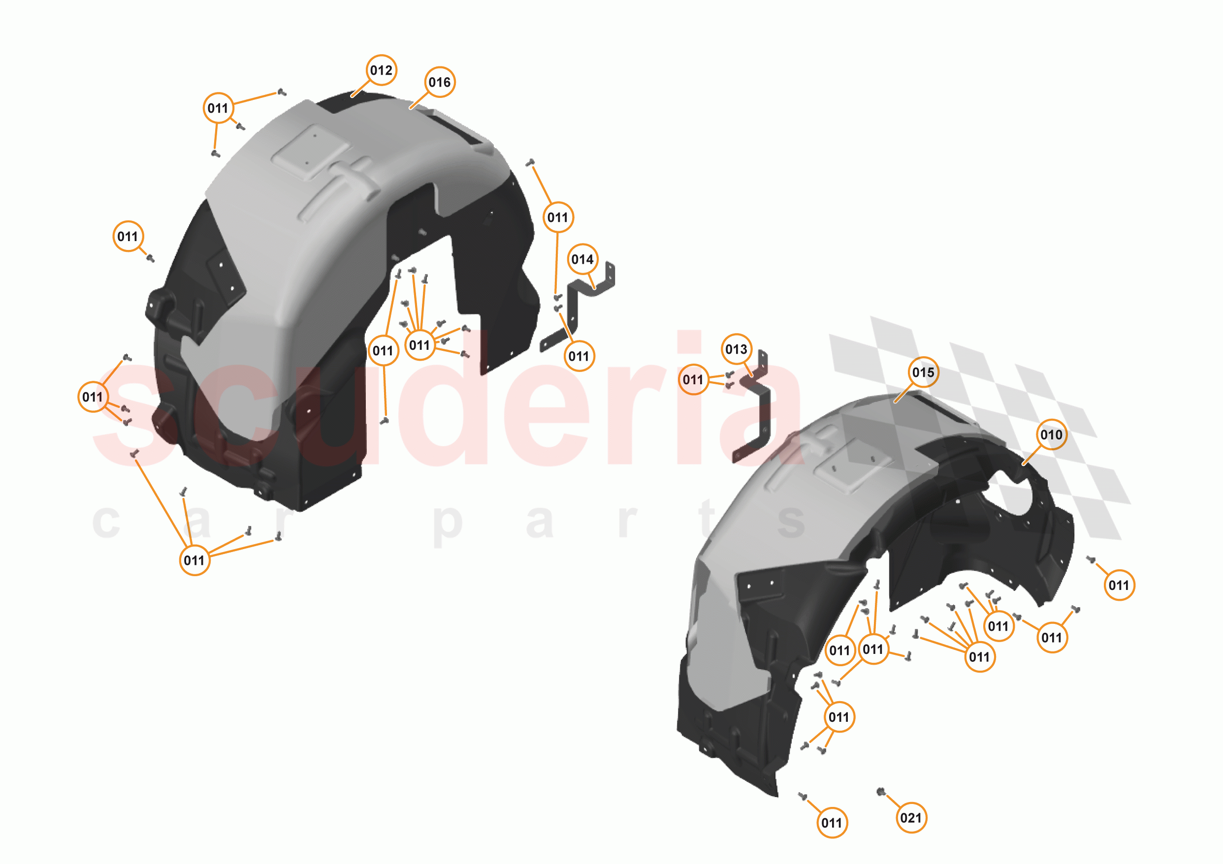 13 - LINERS & NVH - 13.2 - REAR WHEELARCH LINERS of McLaren McLaren 570GT