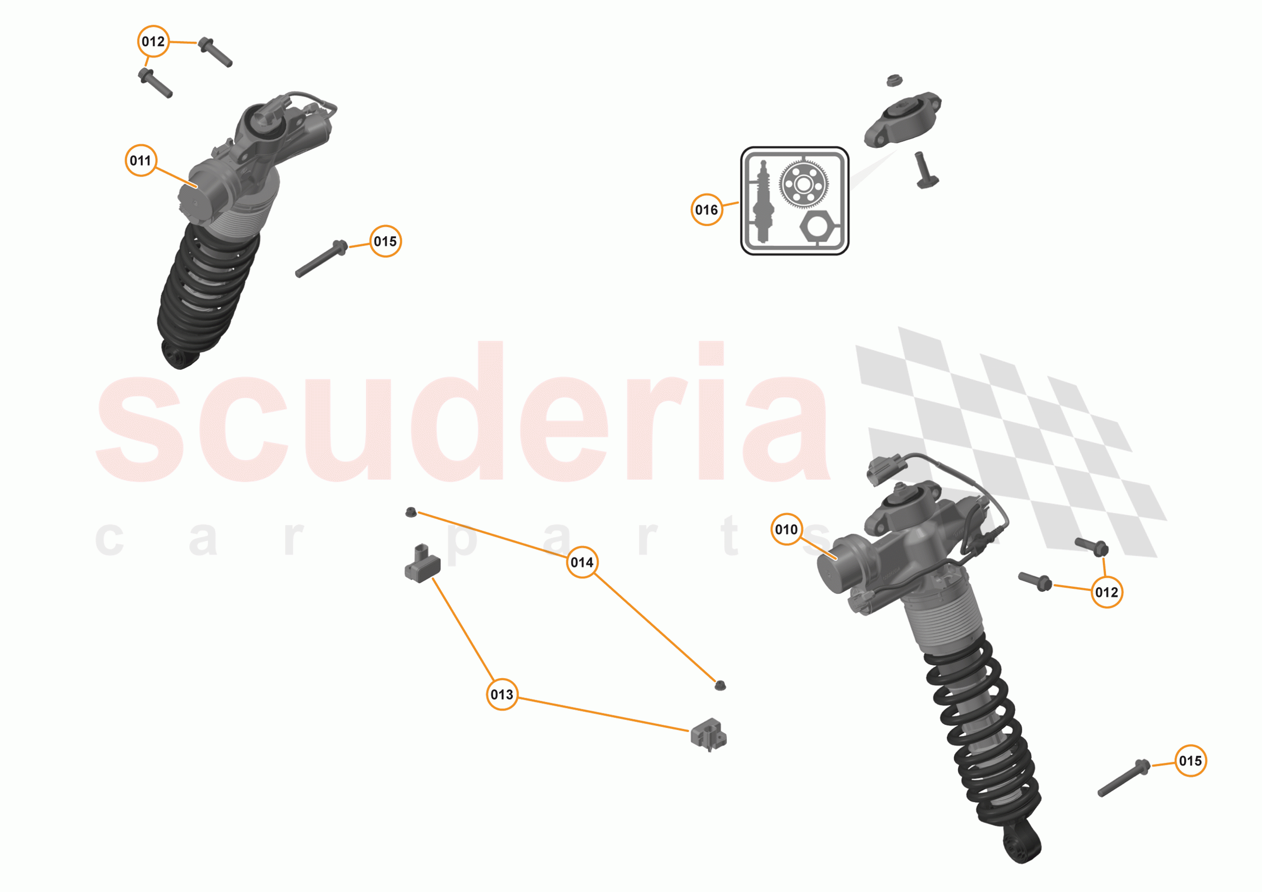 16 - SUSPENSION - FRONT - 16.1 - DAMPER & ACTUATOR ASSEMBLIES FRONT of McLaren McLaren 570GT
